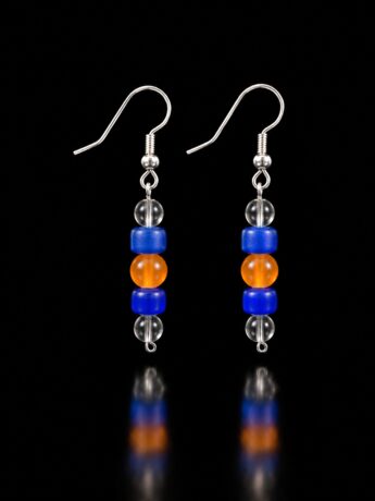 Cobalt Sunrise Drop Earrings