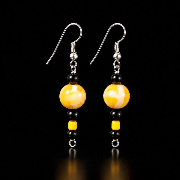 Bumblebee Swirl Earrings