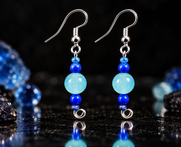 Blue Drift Earrings
