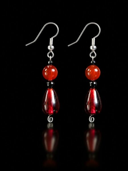 Firelight Teardrop Earrings