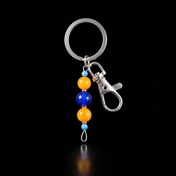 Tangerine Surf Keychain